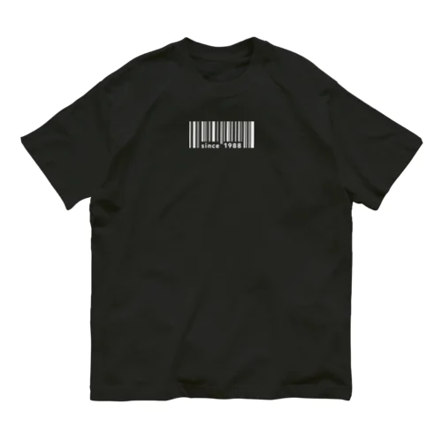 バーコード_since1988 オーガニックコットンTシャツ