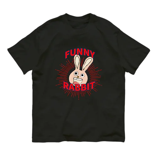 ご機嫌なうさぎ🐰　logover オーガニックコットンTシャツ