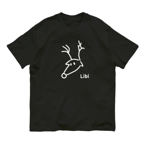 Libi(となかい)白文字 オーガニックコットンTシャツ