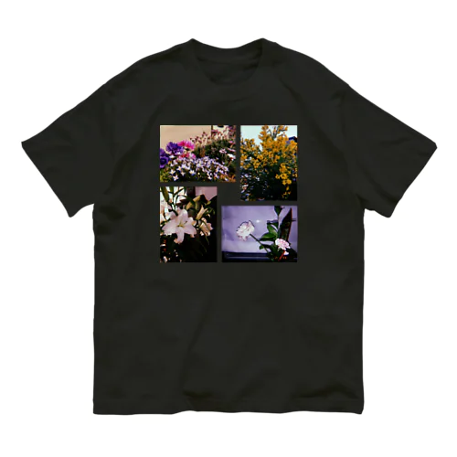 花の写真4枚 Organic Cotton T-Shirt