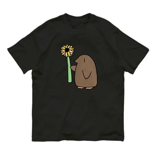 ペンギンバスひまわり Organic Cotton T-Shirt