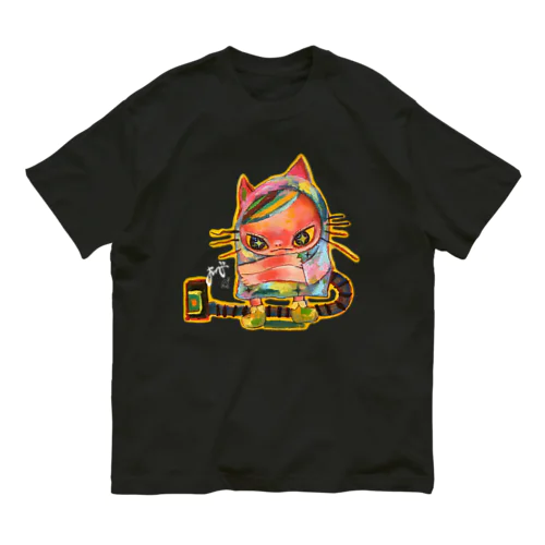 おそうじきねこ オーガニックコットンTシャツ