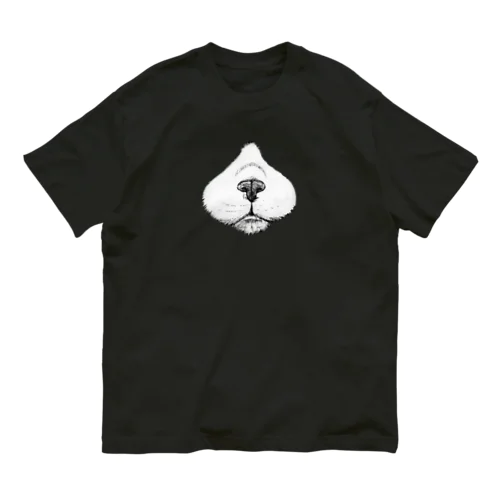 ニンニク（ハチワレ猫の鼻まわり） Organic Cotton T-Shirt