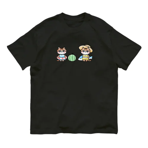 夏にゃ！サマーニャ！ オーガニックコットンTシャツ