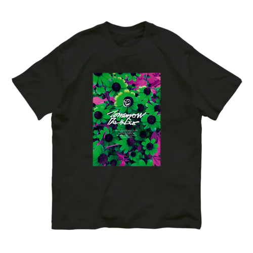 flower&logotype オーガニックコットンTシャツ