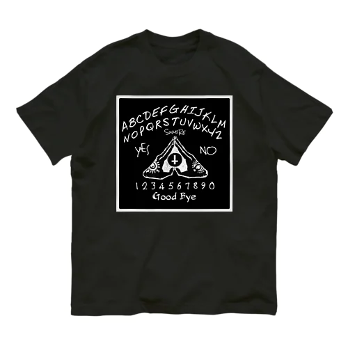 ウィジャボード　Ouija　黒 オーガニックコットンTシャツ