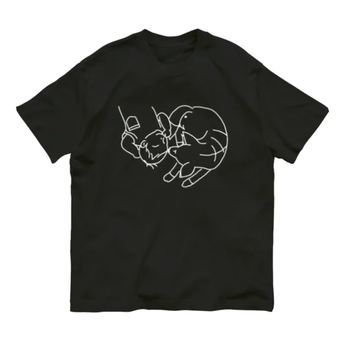 So&M_01MW モノクロ版白線 オーガニックコットンTシャツ