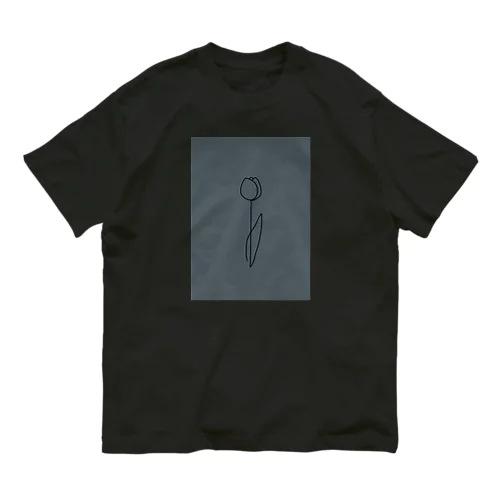 dark gray green blue オーガニックコットンTシャツ