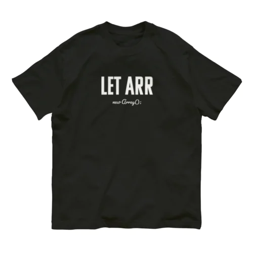 let arr 黒 オーガニックコットンTシャツ