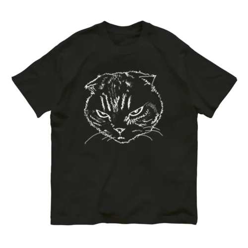 悪目付きネコ Organic Cotton T-Shirt