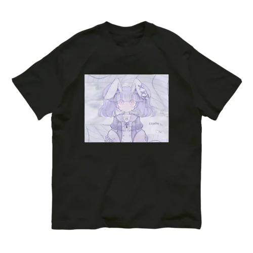 電子のうさぎ。（鈴子らん） Organic Cotton T-Shirt