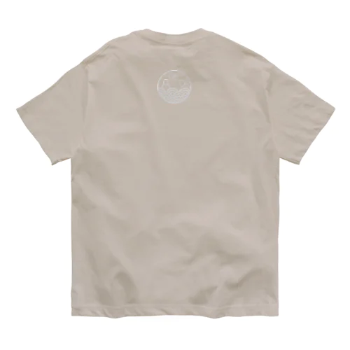 青海波と富士と千鳥(オフホワイト) Organic Cotton T-Shirt