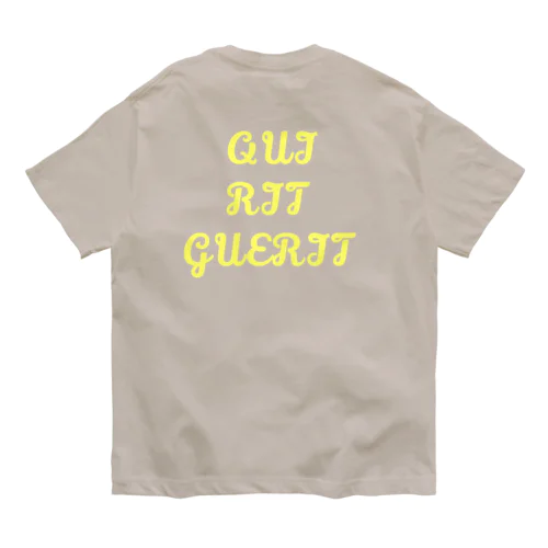 Qui rit guerit  Tシャツ オーガニックコットンTシャツ