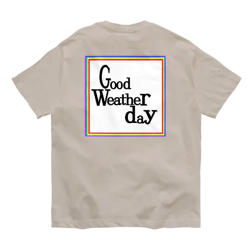 goodweatherday＿オーガニックコットンロゴT Organic Cotton T-Shirt