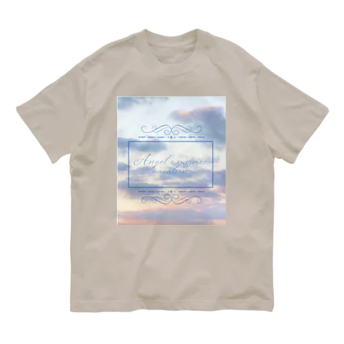 ପ天使の夏休みଓ夕暮れ旅行 オーガニックコットンTシャツ