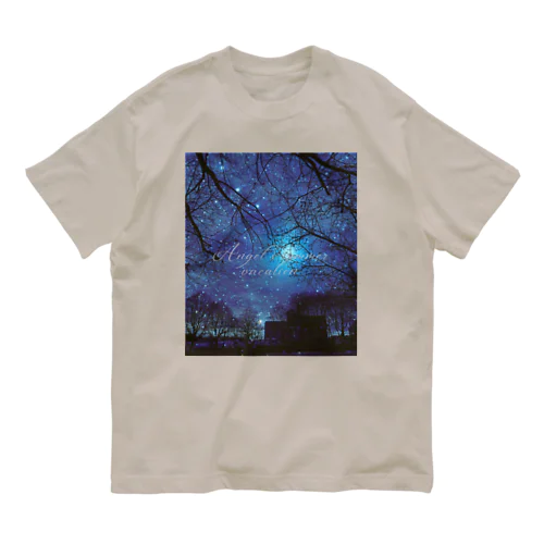 ପ天使の夏休みଓ夜空旅行(枠なし) オーガニックコットンTシャツ