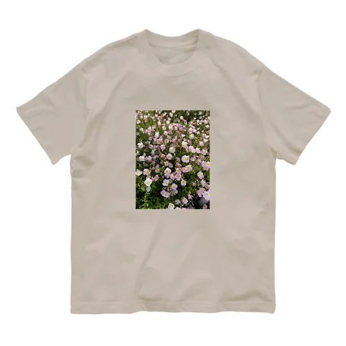 昼咲月見草 オーガニックコットンTシャツ