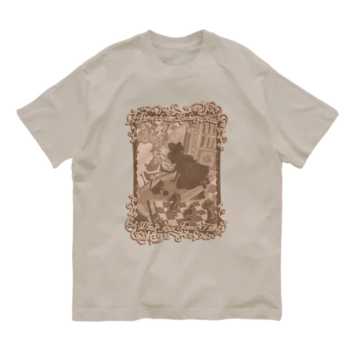 鏡の国のアリス・アンティーク Organic Cotton T-Shirt