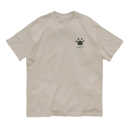 dog paw オーガニックコットンTシャツ