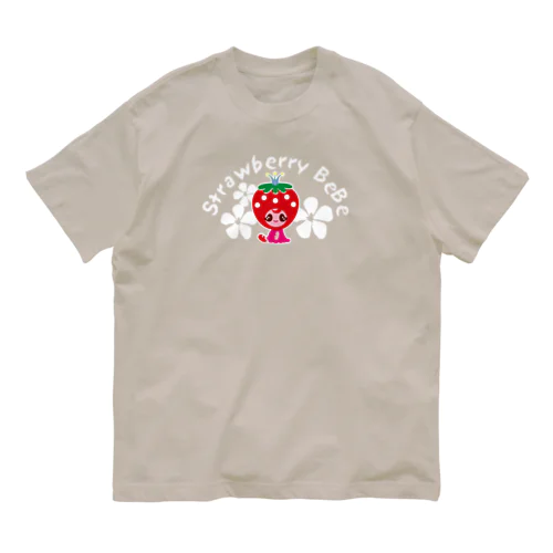 いちごのお姫さまStrawberry BeBe🍓ストロベリーべべ Organic Cotton T-Shirt