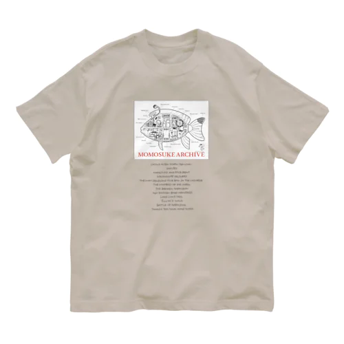 ナポレオン号透視図（もくじ付き） オーガニックコットンTシャツ