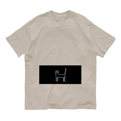 一筆書きぢゃないょ♪（しろ） Organic Cotton T-Shirt