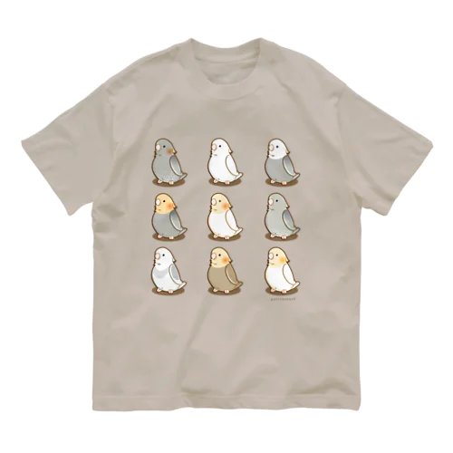 オカメインコ集合Ｔシャツ 유기농 코튼 티셔츠