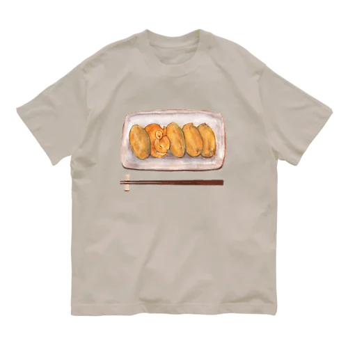ウサギといなり寿司（いきもの×たべものシリーズ） Organic Cotton T-Shirt