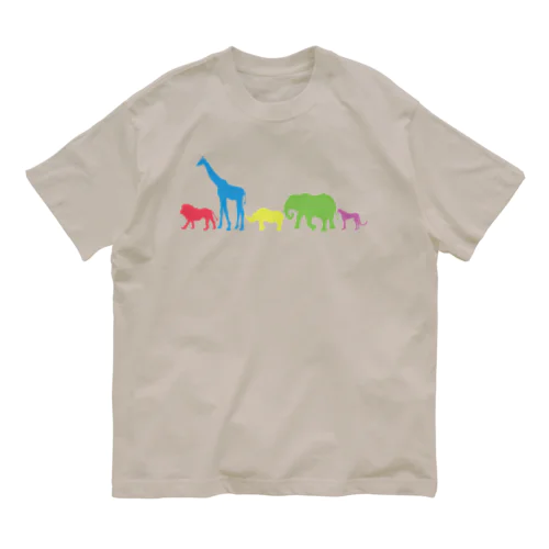 アニマルズ_COLOR オーガニックコットンTシャツ