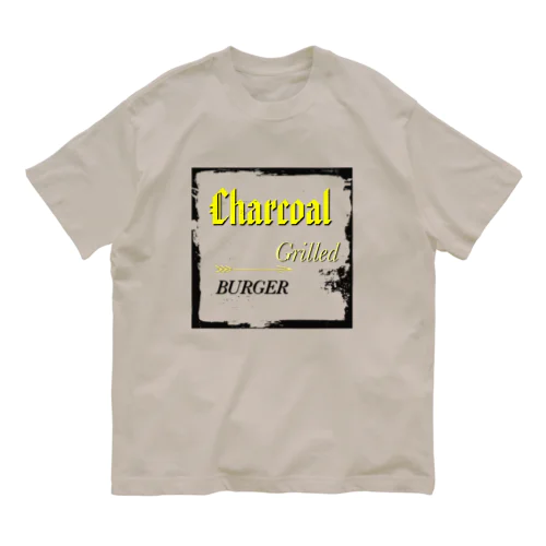 Charcoal grilled burger オーガニックコットンTシャツ