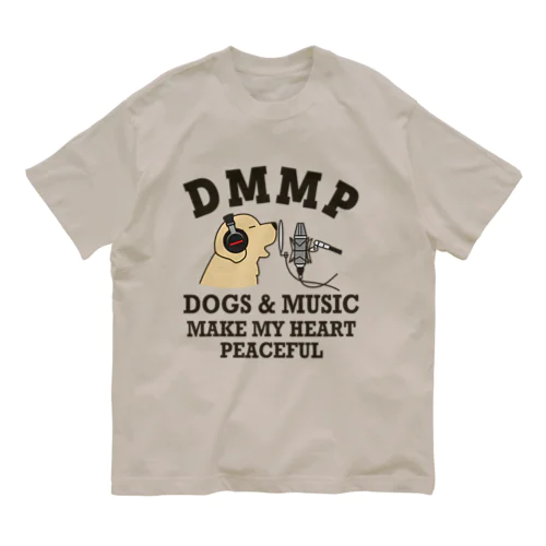 DMMP（文字黒） オーガニックコットンTシャツ