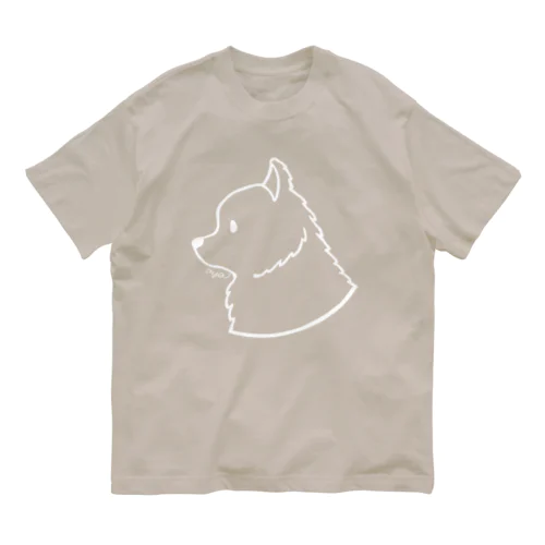 ポメラニアン〈白線〉 オーガニックコットンTシャツ