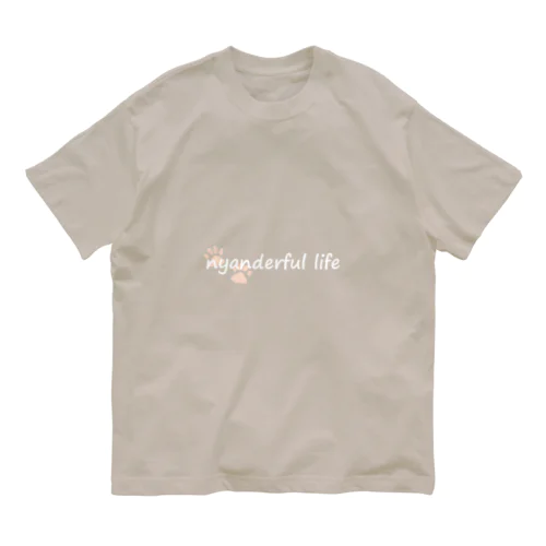 nyanderful life オーガニックコットンTシャツ