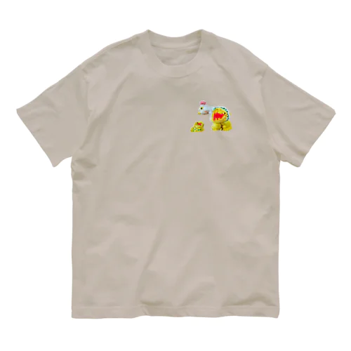 ふと脚にわとりさん オーガニックコットンTシャツ