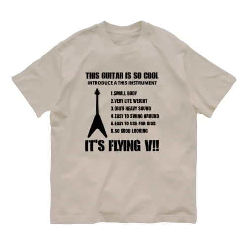 FLYING V オーガニックコットンTシャツ