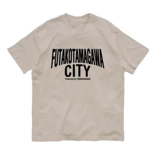 FUTAKOTAMAGAWA CITY Organic Cotton T-Shirt