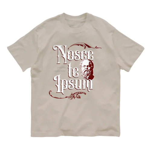 Nosce te Ipsum オーガニックコットンTシャツ