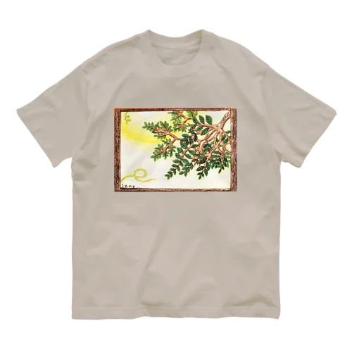 夏の窓 ～生い茂った葉が覗く～ Organic Cotton T-Shirt