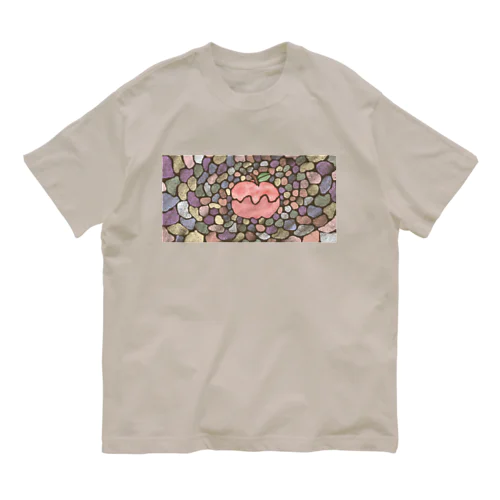 ステンドグラス風りんご Organic Cotton T-Shirt