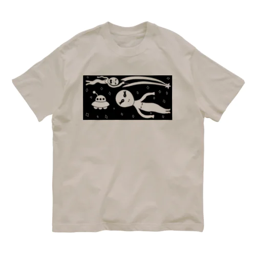 好きな色に染めて 漂う宇宙人 Organic Cotton T-Shirt