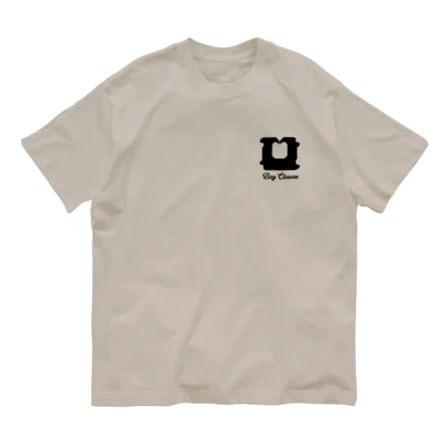 [☆両面] KEEP CALM AND BREAD CLIP [ブラック]  Organic Cotton T-Shirt