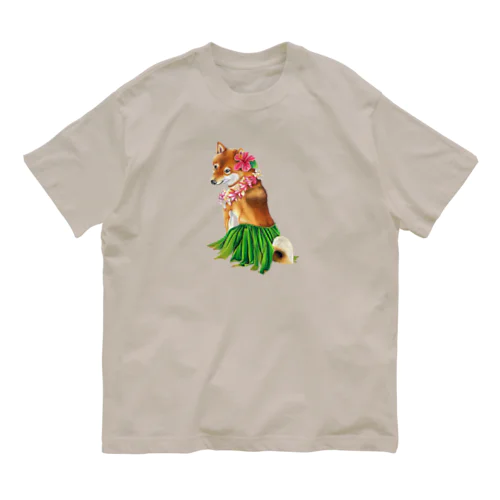 フラ赤柴さんTシャツ Organic Cotton T-Shirt