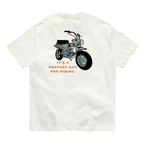 バイクTシャツ　レトロなダックス オーガニックコットンTシャツ