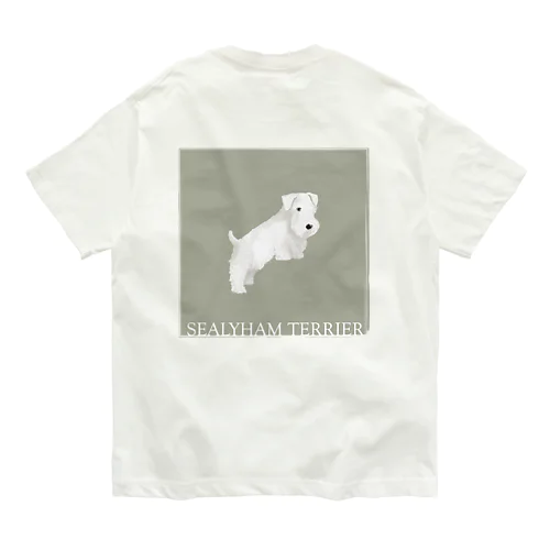 My favirite terriers drom A to Z　~S~ SEALYHAM TERRIER オーガニックコットンTシャツ