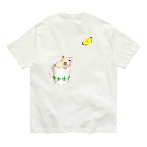 今日ものんびり。きんハムちゃん Organic Cotton T-Shirt