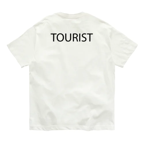 TOURIST letter BK オーガニックコットンTシャツ