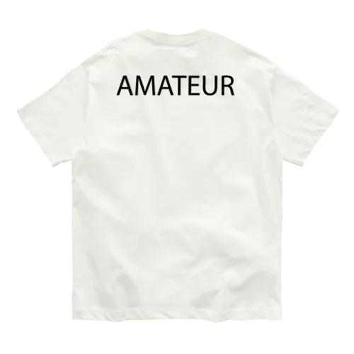 AMATEUR letter BK オーガニックコットンTシャツ