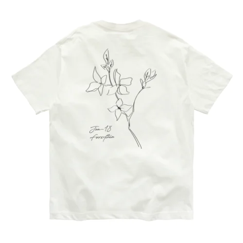 1月18日_Forsythia オーガニックコットンTシャツ