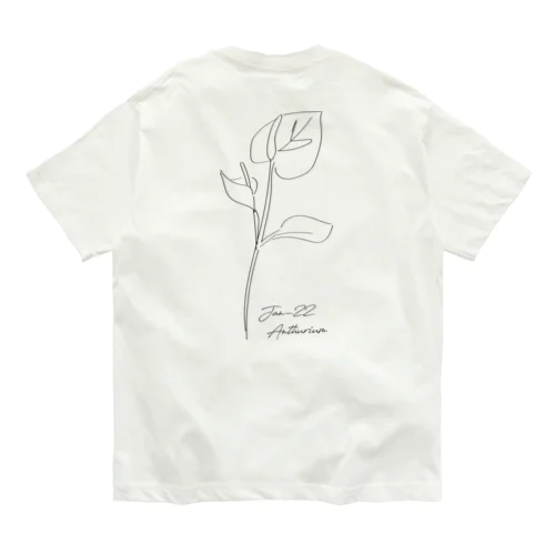 1月22日_Anthurium オーガニックコットンTシャツ