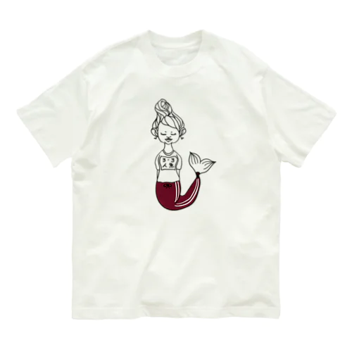 マーメイドの体育（エンジ） Organic Cotton T-Shirt